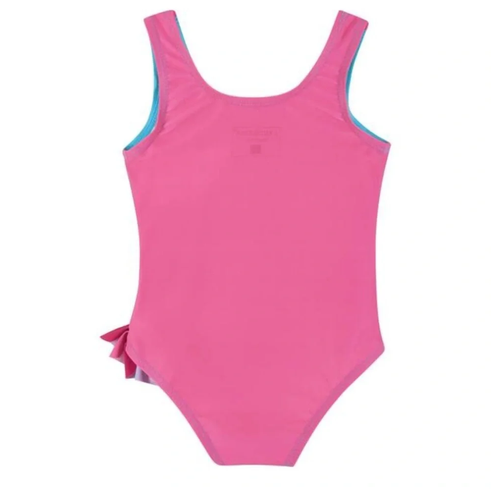 Andy and Evan Sz 6X Kids Swim Flamingo Swimsuit - Blue and Pink